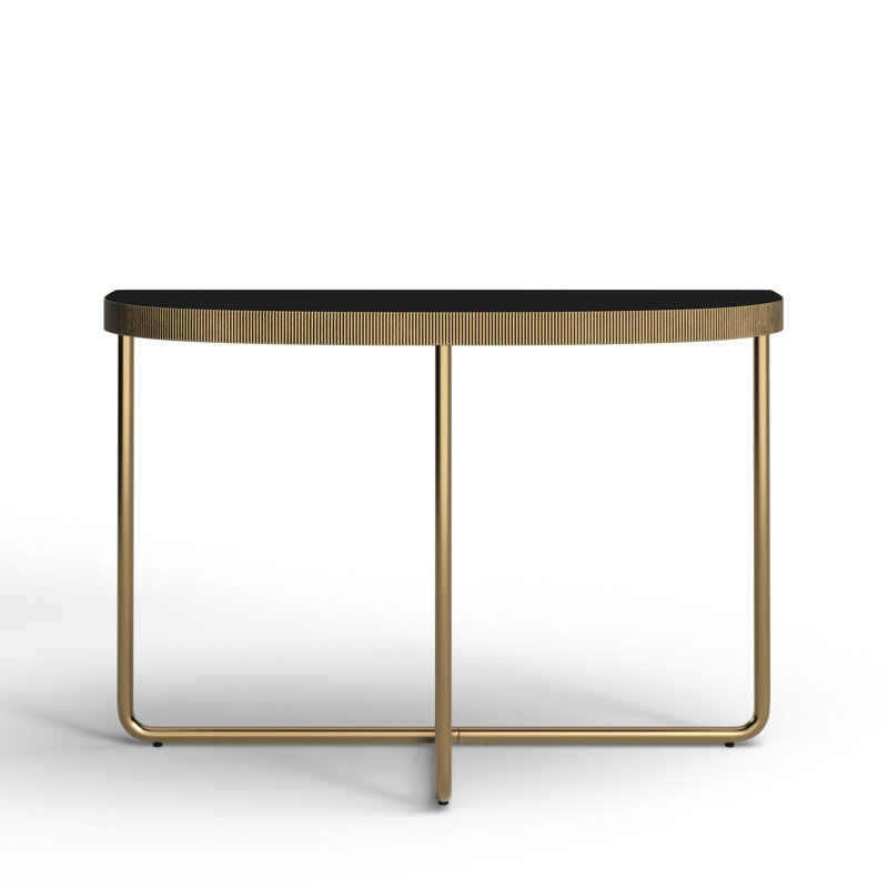 Athea Modern Console Table, Brass