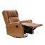 Fauteuil inclinable manuel pivotant en faux cuir Allan-1539826867