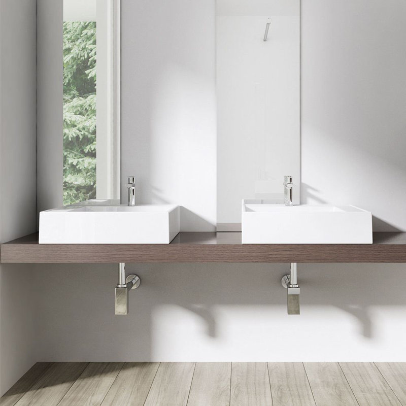 Durovin Bathrooms 500mm L x 500mm W Natural Engineered Stone Rectangular Sink