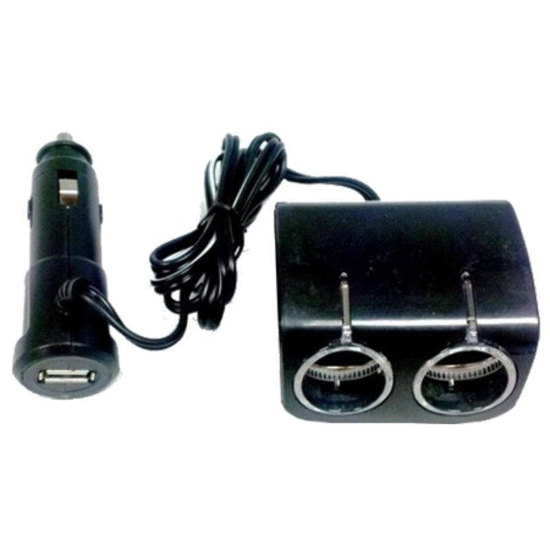 Séparateur de prise de courant de 12 volts avec port USB Koolatron