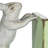 Decorative 2-Tone Cast Metal Rabbit Bookends