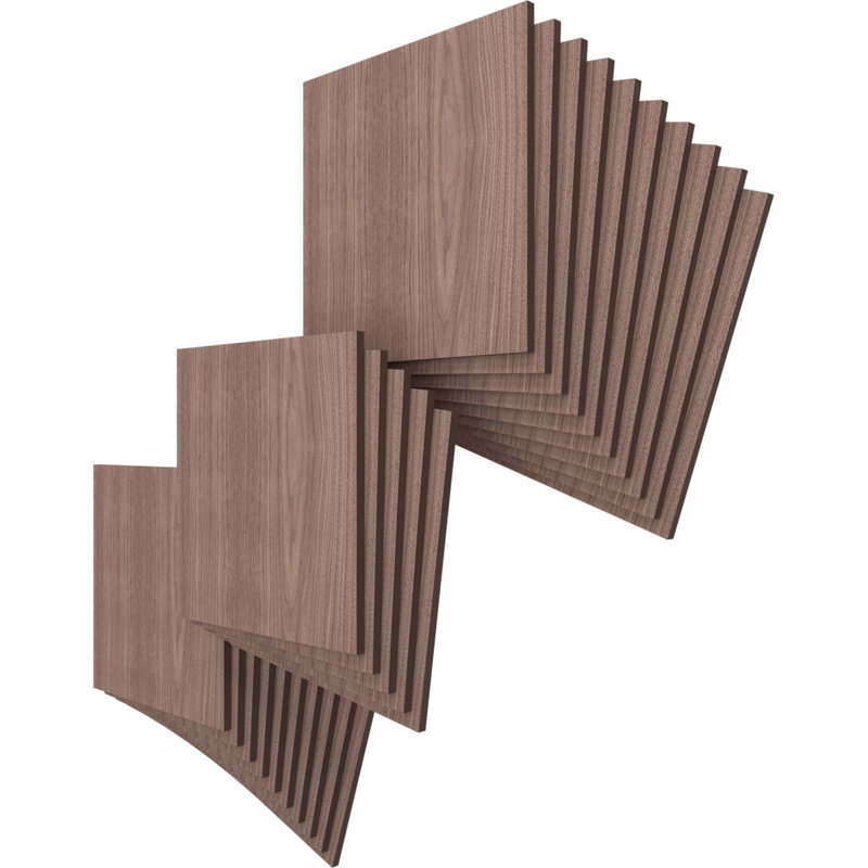 Planches en bois, Noyer, H 11,75 po x l 11,75 po x P 0,38 po