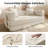 Boneless 82" Convertible Sofa Bed, Compression Foam Couch with 4 Fixed Shelves & 2 Storage Bags, Modular Pull-Out Couch with High-Resilience Foam, Corduroy Folding Sofa Bed for Living Room, Bedroom-121583467
