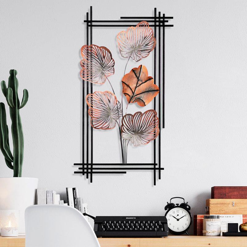 Coastal Wall Decor on Metal, Pink
