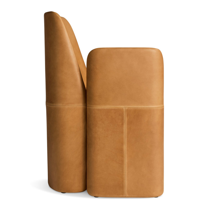 Parentheses Leather Arm Chair