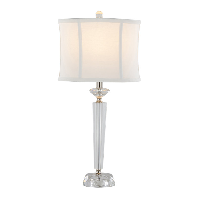 lampe de table en cristal.