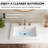 Los Flexi White Drop In Bathroom Sink Ceramic Rectangular with Faucet Hole & Overflow-114023051-114023055