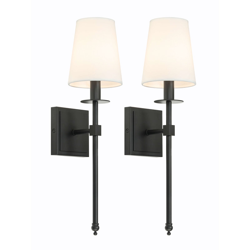 Kashunda Iron Armed Sconce, Matte Black