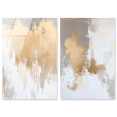 «Tranquility pair art», ensemble de 2 panneaux imprimés sur acrylique 