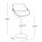 Palmona Adjustable Bar Stool with Rounded T Footrest-1707165810