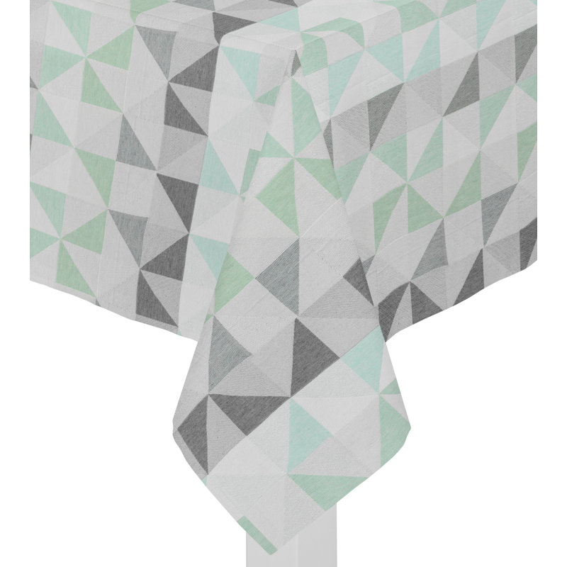Gareth Tablecloth, Light green/Grey, 130cm W x 160cm L