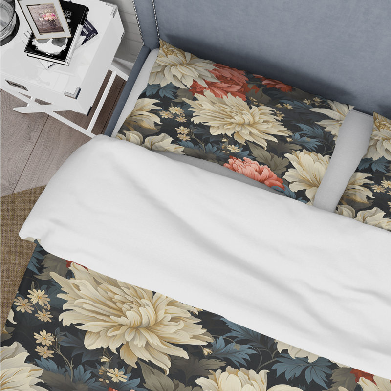 Ensemble de housse de couette Ornate Damask Legacy, Housse de couette pour grand lit et 2 taies décor