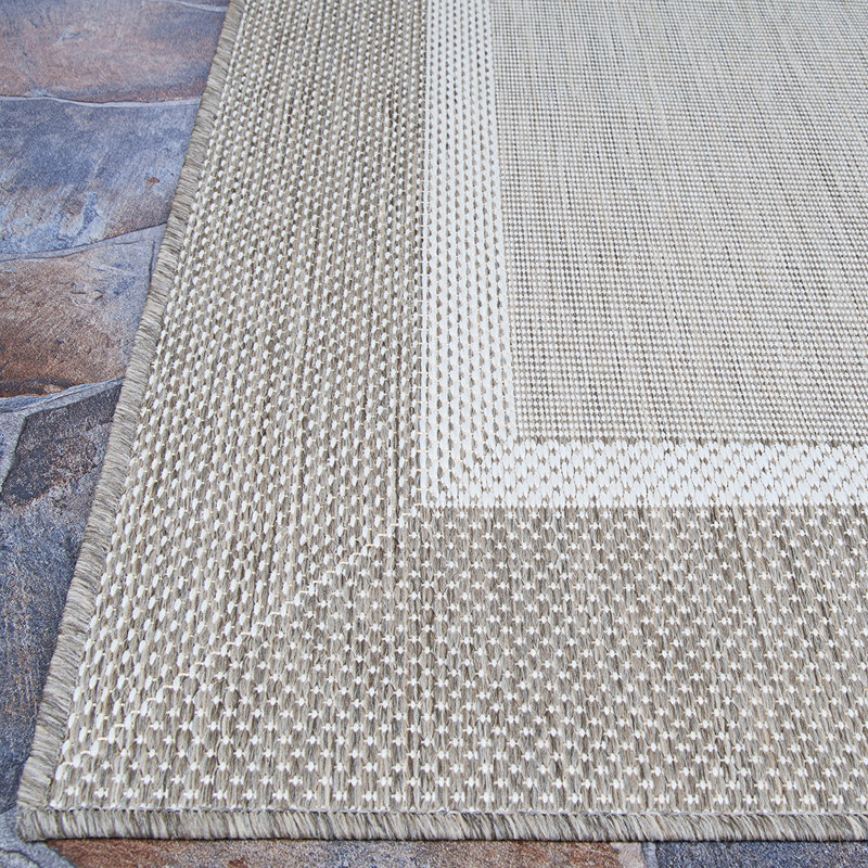 Tapis beige / taupe Fierce Banda, Rectangle 6 pi 2 po x 9 pi 2 po
