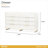 Palm Gate 6-Drawer Dresser - Cloud White