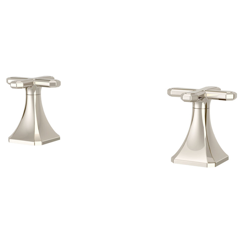 Belshire Widespread Cross Handles, Platinum Nickel