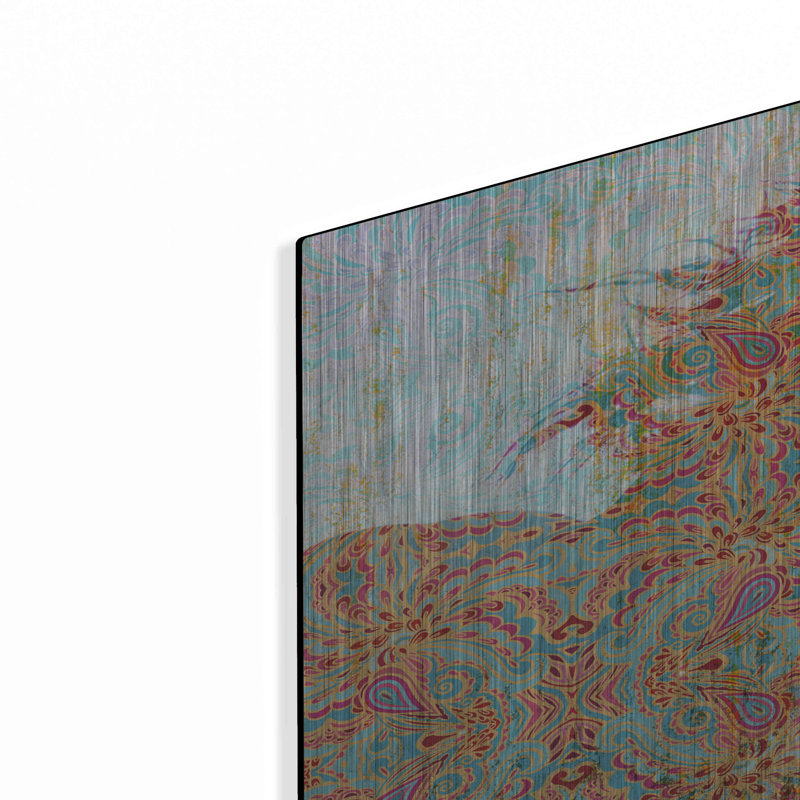 Luxe Art «Motif cheval» par Irena Orlov, Met «Motif cheval» par Irena Orlov, H 16 po x l 24 po