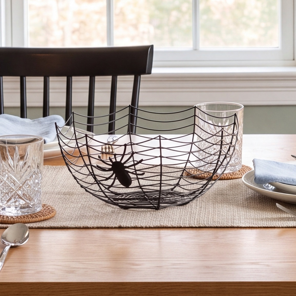 Halloween Bowl with Spider