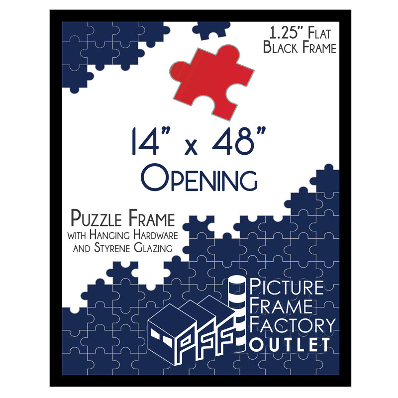 Picture Frame, Black, 14" x 48"