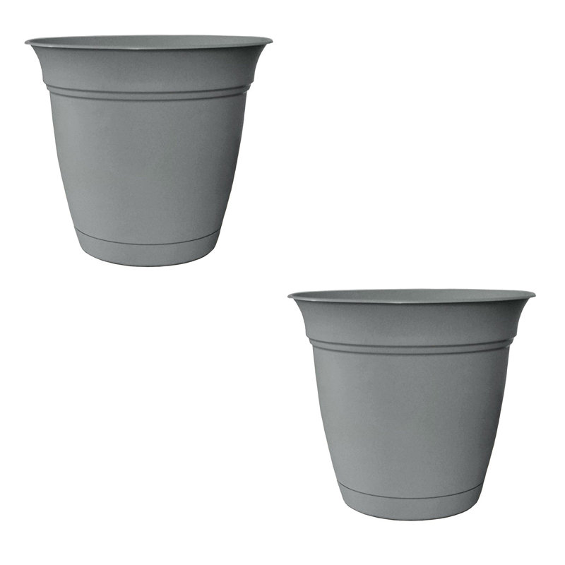 Pot à fleurs Sabana, Gris orageux, H 7 po x l 8 po x P 8 po