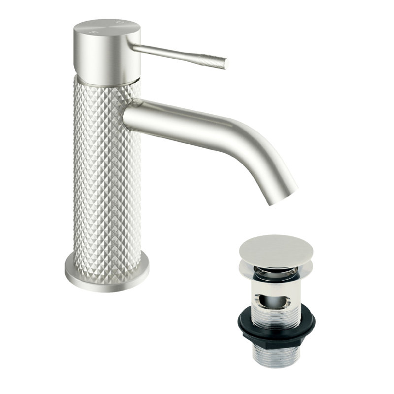  Madrid Mono Basin Mixer with Waste, Nickel
