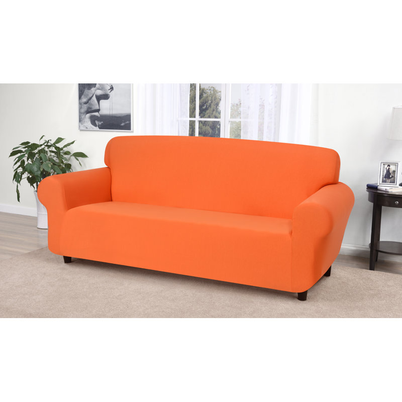 Housse pour canapé à coussins carrés / rectangulaires, Mélange de polyester rose
