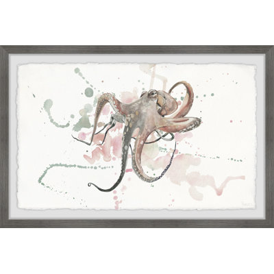 Octopus Splash by Parvez Taj - Single Picture Frame Painting