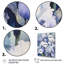 Pétales d'iris blancs et mauves sur toile-1206354894-1206354895