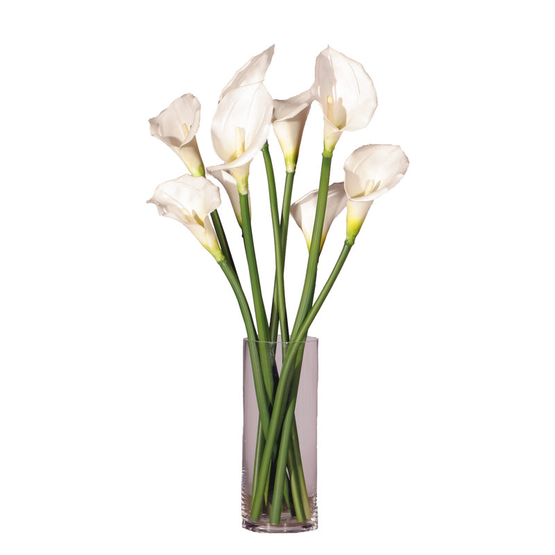 Centre de table de lys Callas artificiels en pot