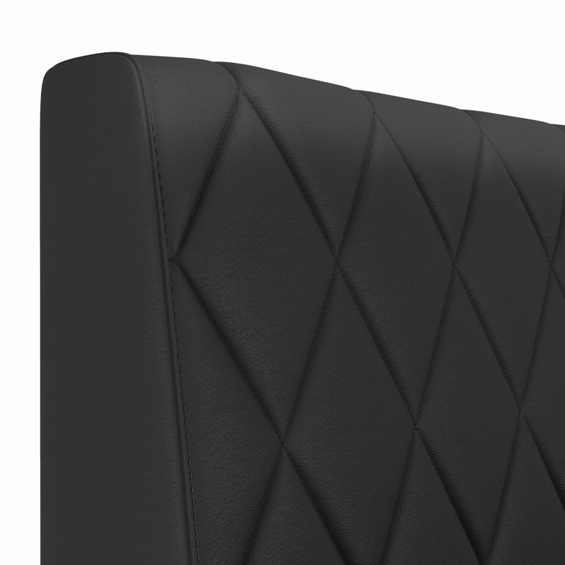 Double-Sided Booth - Stitched Diamond Tufting (Final Assembly Req.), 36"H x 30"W x 24"D, Ebony