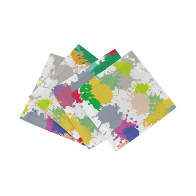 Paint Splatter Cotton Sateen Cocktail Napkins