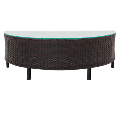 Upholstered Curved Sectional Symmetrical