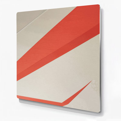 Minimalisme 93, art mural en métal beige