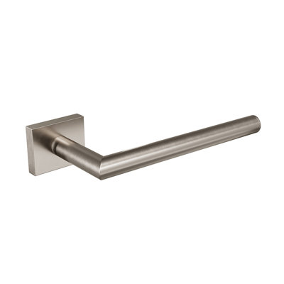 Crater Wall-Mounted 8" Towel Bar - Brushed Nickel, Premium Brass Construction, Installation Hardware Included