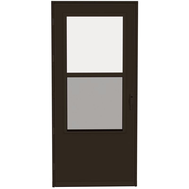 Porte de tempête avec poignée 20+ Series Midview, 36 po x 81 po, Blanc