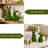 Flocked Green Easter Bunny Table Decor Set