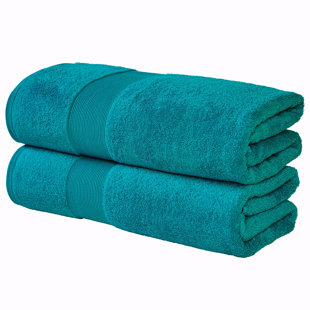Lot de 2 essuie-mains pour salle de bain - 100 % coton (35,6 x 76,2 cm),  très absorbants et à séchage rapide, serviettes douces de qualité  supérieure