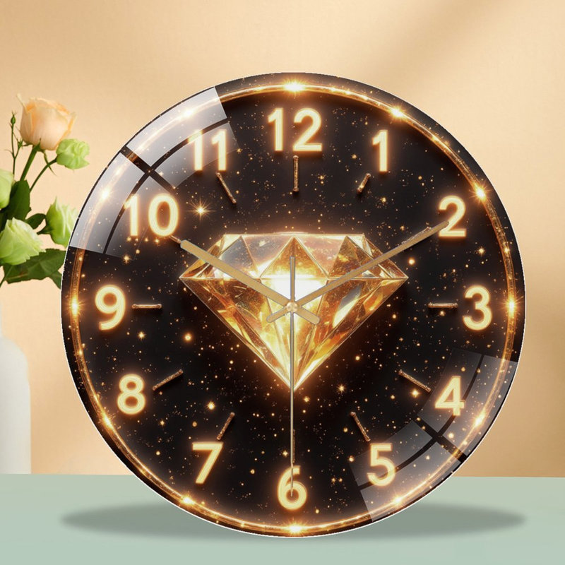 Horloge murale 12 po Glowing
