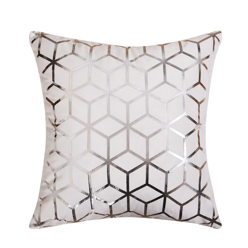 Housse de coussin , Blanc, 18 po x 18 po