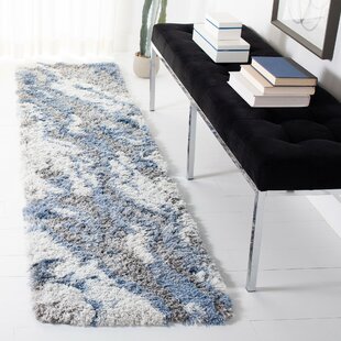 Tristan Abstract Gray/Blue Area Rug