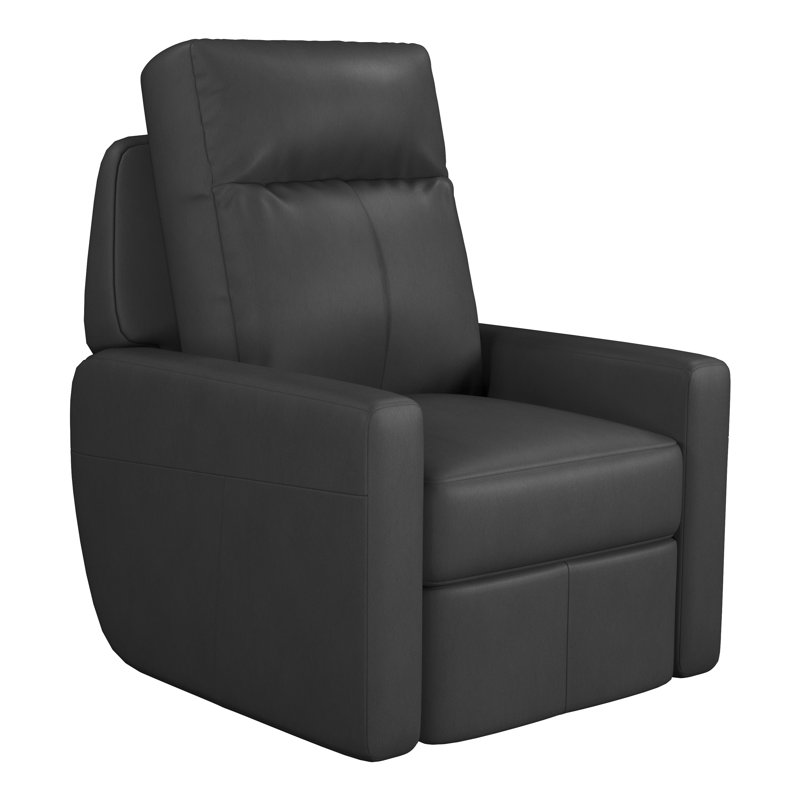 Rambort Recliner, Black Genuine Leather