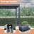 ALL Aluminum Pergola with Adjustable Roof and Solar LED-108203895