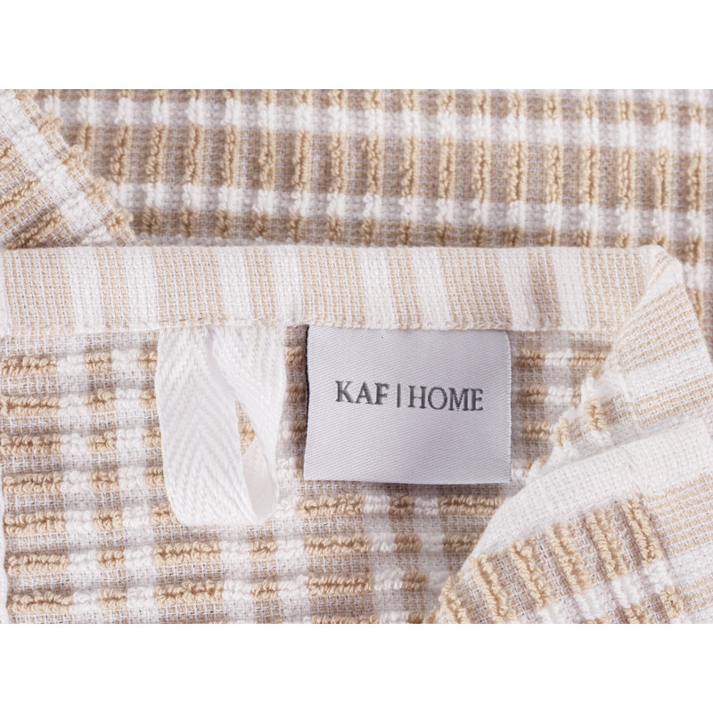 Serviette de cuisine Bruna Ripple Terry - 16 po x 28 po, Taupe