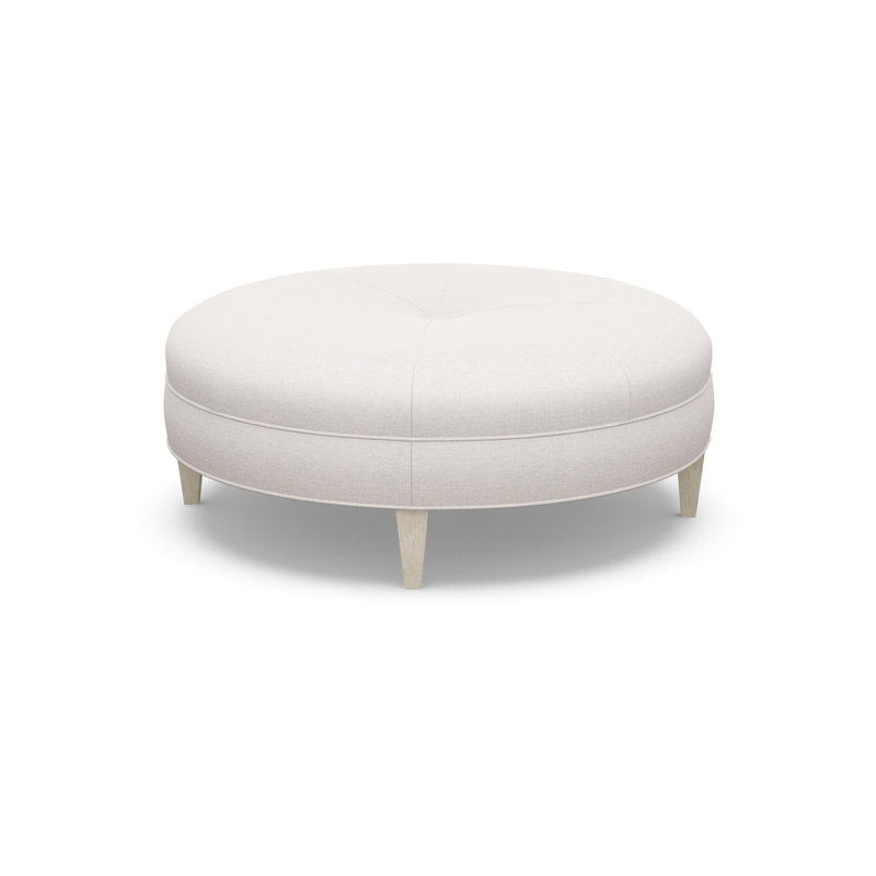 Round Ottoman, 9637-49, Sandstone