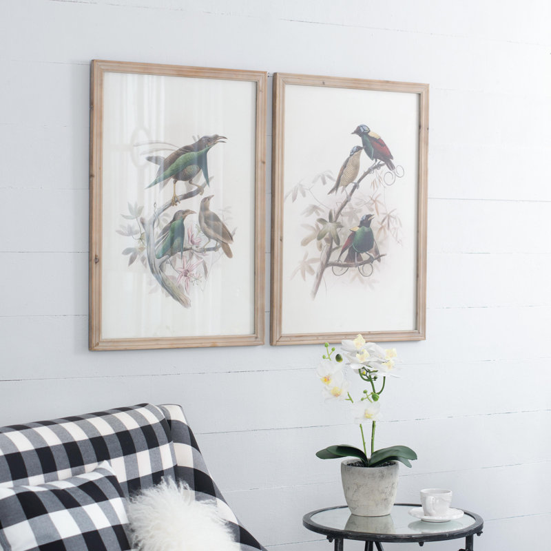 S/2 Bird Framed Print, 19.5x27.5"