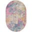 Tapis abstrait rose / bleu / orange / ivoire Abbate-1755712688