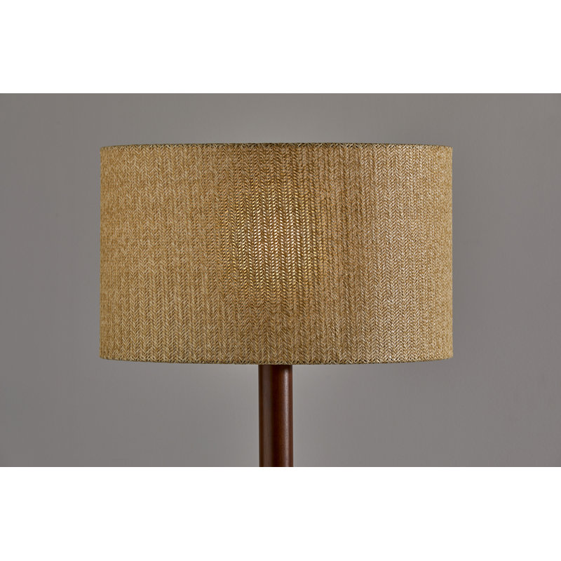 Boelter 59'' Walnut Tripod Floor Lamp
