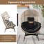 Fauteuil surdimensionné de style œuf avec coussins et appui-tête-1704398441