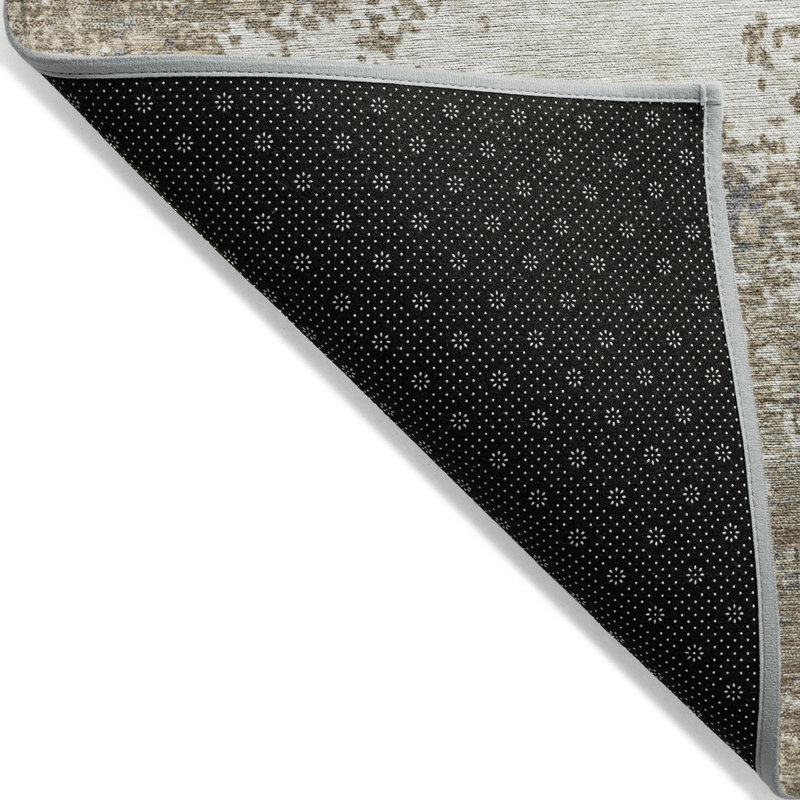 Aera Taupe Washable Indoor-Outdoor Rug - , 2'6" x 3'10"