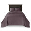 Reversible Purple King Bedspread - With Bewitching Pattern Oversized For Optimal Mattress Draping Pre-Washed Cotton Filling Comfy Nights Includes And 2 Shams Machine Washable Without Hassle In Bed