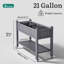 Resin Planter Box With Wheels-1063915928
